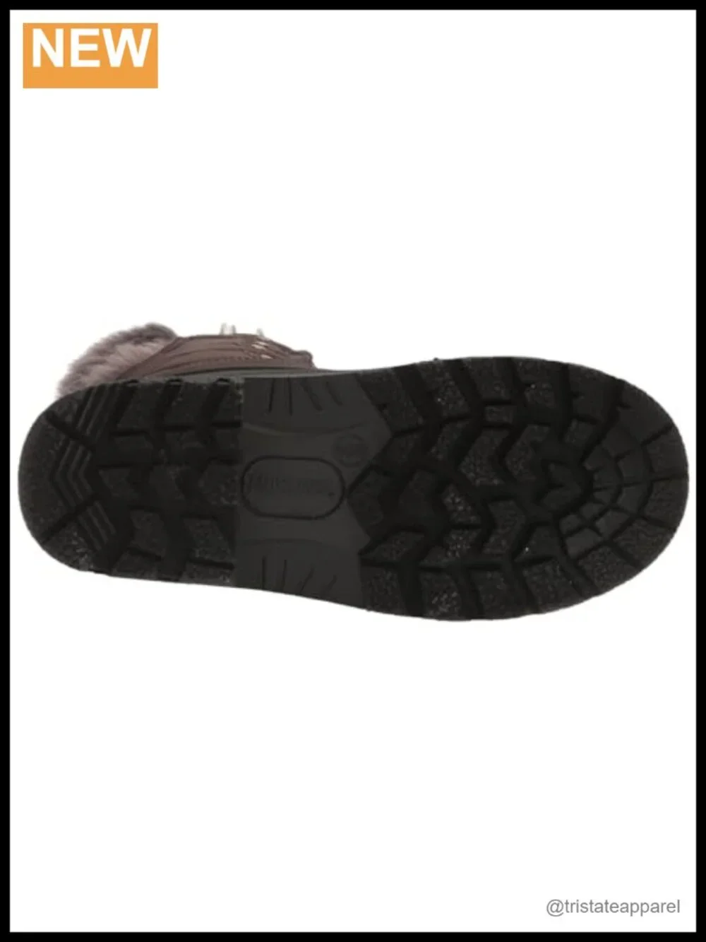 Quilted Nylon Mid-Calf Snow Boots with Faux Fur Trim, Lace-Up